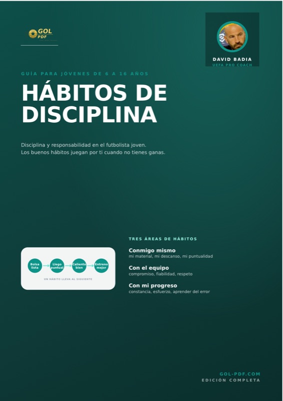 Disciplina en el futbolista joven
